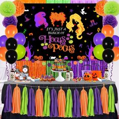 an image of a halloween party with decorations