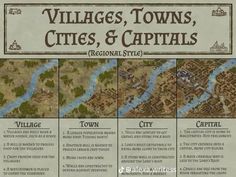 an old map shows the towns, cities and capitales in this region's history