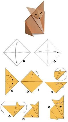 how to make an origami fox