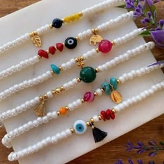 Anting Manik, Beaded Necklace Diy, Jewelry Accessories Ideas, Homemade Jewelry, Handmade Wire Jewelry, Bracelets Diy, Beaded Accessories, Handmade Jewelry Diy