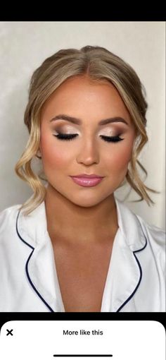 Boho Bridal Hair And Makeup, Makeup Ideas For Blue Eyes Blonde Hair, Western Bridal Makeup, Beach Wedding Makeup For Bride, Country Wedding Makeup Brown Eyes, Beachy Wedding Makeup Bridesmaid, Western Bridal Makeup Looks, Bridal Makeup Eyes, Western Bride Makeup Looks