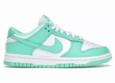 Nike Dunk Low Green Glow, Nike Models, Cute Nikes, Nike Green, Shoes Uk, School Shoes, Dream Shoes