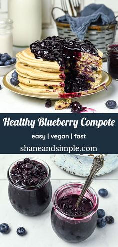 blueberry compote is an easy and delicious dessert that's ready to be eaten