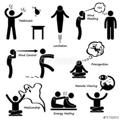 stick figure pictograms showing different types of feelings and feelings in the human body