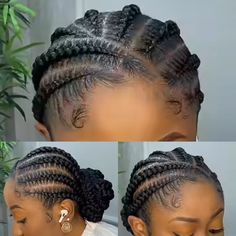 Woman Cornrows Natural Hair, Issa Rae Cornrows, No Extension Cornrows, Elegant Cornrows Black Women, Medium Cornrows Braids For Black Women, Corn Rows Into Bun, All Back And Base Hairstyle, Simple Black Hairstyles Braids, Nice Cornrows Hairstyles