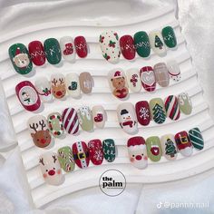 Christmas 3d Nail Art, Nail Art Natal Xmas, Japanese Christmas Nails, Nail Noel Christmas, Holiday Nails 2024, Kawaii Christmas Nails, Nail Art Christmas Designs, Christmas Nails 3d, Nails Natal