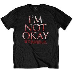 Not Okay, Gerard Way, My Chemical, High Quality T Shirts, My Chemical Romance, Band Tees, Its Okay, Black Media