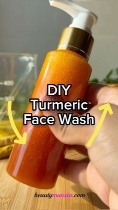 If you’ve got acne, dark spots, hyperpigmentation, make your own diy turmeric face wash and thank me later Diy Hyperpigmentation Soap, Diy Face Skin Care Recipes, Make Turmeric Soap, Homemade Turmeric Soap, Tumeric For Dark Spots Recipe, Turmeric Face Soap Recipe, Tumeric Face Mask Recipe Dark Spots, Turmeric Face Cream Diy, Diy Turmeric Face Scrub