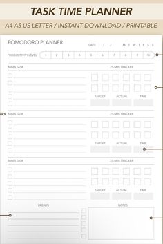 a printable task planner with tasks and instructions for the task, including tasks to be completed