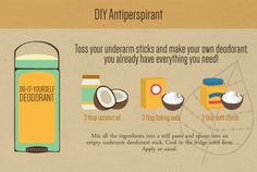 DIY Organic Makeup - DIY Antiperspirant Deodorant Diy Organic Makeup, Make Your Own Deodorant, Saving Face, Makeup Recipes, Natural Beauty Treatments, Beauty Regimen, Organic Makeup