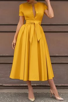 Solid Maxi Dress, Look Casual Chic, Maxi Sundress, Dress Sleeve Styles, Belted Midi Dress, Short Sleeve Maxi Dresses, Pleated Maxi, Long Shirt Dress, Boho Maxi Dress