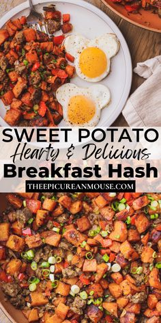 sweet potato, hearty and delicious breakfast hash browns are the perfect side dish for any meal