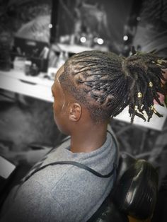 Ponytail Locs, Loc Ponytail, Faux Locs Hairstyles, Dreads Styles, Black Hairstyles, Locs Hairstyles