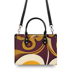 Take a trip back to the 60s with this Mid Mod Retro Gal handbag! With funky and trendy style, this shoulder bag will add a touch of whimsy to any outfit. Perfect for those who don't take themselves too seriously. Groovy, baby! (Only 25 words, but totally boss!) Upgrade your style with this New Version Luxury Women PU Leather Handbag. Crafted from premium PU leather, this handbag features a smooth zipper and sturdy top handles for comfortable carrying. Available in three sizes, it offers versatil Trendy Box Bag With Detachable Strap For On-the-go, Retro Brown Shoulder Bag For On-the-go, Retro Black Shoulder Bag For Daily Use, Retro Black Satchel For Everyday, Retro Black Shoulder Bag With Top Handle, Retro Black Top Handle Shoulder Bag, Black Retro Top Handle Shoulder Bag, Retro Black Satchel For Daily Use, Retro Black Crossbody Satchel