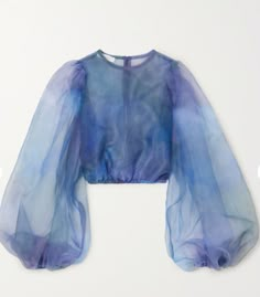 Organza Tops, Organza Blouse, Organza Top, Blouse Purple, Jennifer Fisher, Fashion And Design, Bandeau Top