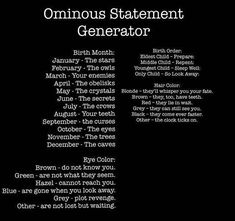 an old black and white poster with the words omnimus statement generator