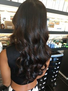 Darkest Brown Hair With Highlights, Dark Brown Highlights On Black Hair, Black To Brown Hair, Brown Ombre Hair