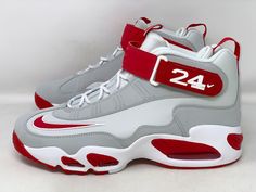 Nike Air Griffey Max 1 'Cincinnati Reds' Gray Sneaker, Size 6Y BNIB FD1025-043 Brand new in box. Box lid is missing. Shoes are unworn, pristine condition. Men's/boy's size 6 Women's size 7.5 Nike Air Griffey Max 1, Air Griffey Max 1, Nike Shoes Women Fashion, Nike Fashion Shoes, Jordan Shoes Retro, Kicks Shoes, Cute Nike Shoes, Nike Shoes Outlet, Cute Nikes