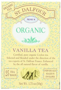 organic vanilla tea from st dalfour