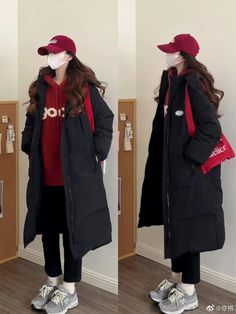 Canada Dressing Style, South Korean Fall Outfits, Winter Outfit Korean Style, South Korea Winter Outfit, Korean Winter Fashion Women, Korean University Fashion, Winter Ootd Korean, Korean Winter Outfits Women, Canada Winter Outfit