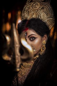 Maa Ambe, Navratri Devi Images, Lord Durga, Maa Durga Photo, Goddess Makeup, Indian Goddess Kali, Durga Picture