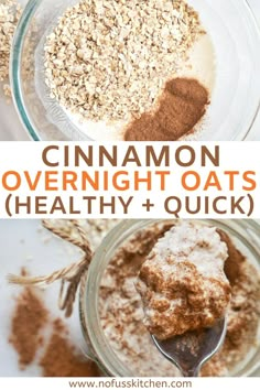 cinnamon overnight oats healthy and quick