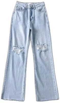 Spring Baggy Flare Jeans With Frayed Hem, Baggy Flare Jeans With Frayed Hem For Spring, Spring Ripped Wide Leg Jeans, Casual Ripped Flare Jeans, Casual Ripped Non-stretch Flare Jeans, Casual Non-stretch Ripped Flare Jeans, Wide Leg Ripped Flare Jeans For Spring, Spring Ripped Wide Leg Flare Jeans, Spring Wide Leg Ripped Flare Jeans