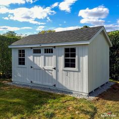 Here is a recently delivered 10' x 16' Classic Cape Shed. Our Classic Series can fit in perfectly with your New England home. #thebarnyard #thebarnyardstore #worldsbestsheds #barnyardsheds #classic #classicseries #classicshed #capeshed #shed #sheds #outdoorshed #gardenshed #cape #tby95556 Single Hung Windows