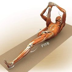 an image of a man doing exercises on a mat with the words ptfb below it