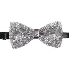 PRICES MAY VARY. ✅Package Includes: 1x Pre-tied Bow Tie; ✅Bow tie: 2.5"x 4.75" (Regular Bowtie Size); Adjustable Neck Circumference: Up to 19 inches; Material: Man-made Crystal. ✅Our fine finsh Bowties are suitable for any Casual & Formal Occasions: Party, Engagement, Wedding, Graduation, Performance, Business, Funeral and Military. ✅Best Birthday and Christmas Gift Ties for: Boyfriend, Husband, Father, Son, Friends, Co-Workers and Business Partner. ✅To See Various Tie Sets: Solid Tie, Floral Ti Party Suit And Tie Accessories For Father's Day, Silver Ties For Black Tie Occasions, Adjustable Silver Ties For Black Tie Events, Elegant Party Ties For Father's Day, Silver Party Tie, Father's Day Party Ties, Adjustable Classic Bow Tie For Party, Adjustable Party Ties For Father's Day, Classic Party Tie With Decorative Bow