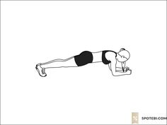 a woman is doing push ups on her stomach