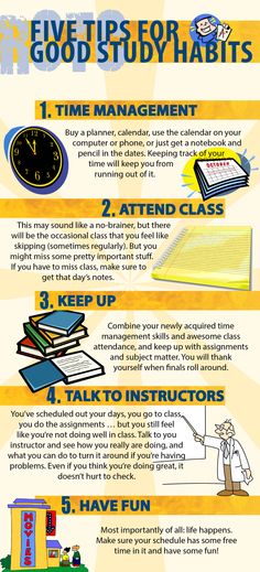 a poster with instructions on how to prepare for an upcoming study or homework checklist