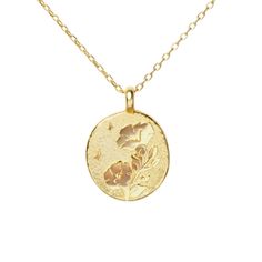 Welcome the enchantment of September with our Morning Glory Necklace. Embossed with a hand-drawn design, this flower signifies affection and spontaneous beauty, reflecting the whimsical spirit of autumn.  Hypoallergenic, nickel and lead free. Tarnish resistant. Made of 14K gold plated sterling silver (Gold Vermeil) H2O sensitive. Before showering or working out, remove your plated jewelry. Clean your piece by buffing gently with a dry cloth and store it in your pouch. September Birth Flower, Birth Flower Necklace, September Birthstone Jewelry, Forever Jewelry, Zodiac Jewelry, Jewelry Ring Box, Pearl Jewellery Earrings, Birth Flower, Evil Eye Jewelry