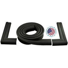 an image of black rubber door seal set