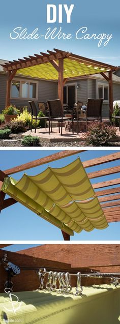 an easy diy shade for your patio canopy