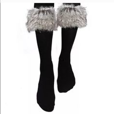 Fur Boot Socks Glitter Stockings, Slouch Socks, Calf Sleeve, Tight Sweater, Platform Stilettos, Stiletto Shoes, Black Lace Tops, Reebok Women, Liner Socks