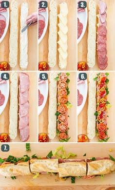 how to make a sandwich with ham, tomatoes, lettuce and meats