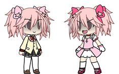 Cutecore Gacha Club Outfits, Madoka Gacha Club, Madoka Magica Gacha Club, Madoka Gacha Life, Cutecore Gacha, Roblox Guy, Kawaii Core