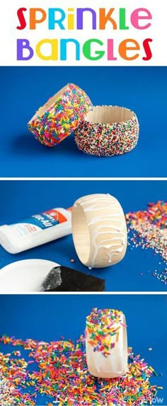 sprinkle bangles are an easy snack for kids to make