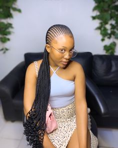 All Back Braids With Curly Ends, Small All Back Cornrows, Swahili Cornrows, Natural All Back Hairstyle, Pushback Hairstyle Black Women, All Back Braid Hair Styles, Pencil Hairstyles Braids, Nice Cornrows Hairstyles, Small Cornrows Braids For Black Women