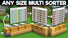 an image of some sort of multi sorter in minecraft