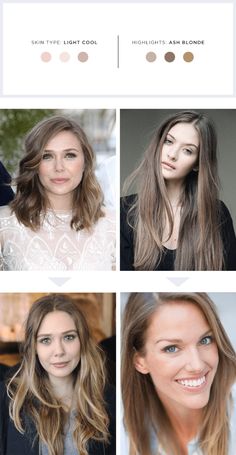 The Best Highlights for Your Hair and Skin Tone | Verily Hair Color For Cool Fair Skin, Brunette Highlights Pale Skin, Hair Color For Cool Pale Skin Tones, Soft Brown Hair Pale Skin, Natural Mousey Brown Hair, Fair Skin Blonde Balayage, Blond For Cool Skin Tone, Pale Cool Skin Tone Best Hair Color, Blonde Hair For Cool Skin Tones Green Eyes