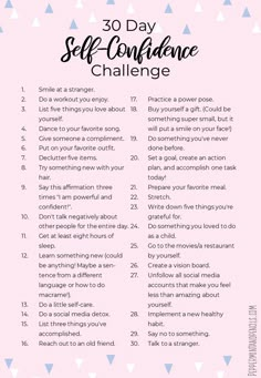 30 Day Self Healing Challenge, 30 Day Challenge Self Improvement, Tips For Self Confidence, 30 Days Confidence Challenge, 30 Day Self Confidence Challenge, How To Feel Confident About Yourself, 30 Day Confidence Challenge, How To Feel Confident, How To Build Self Confidence