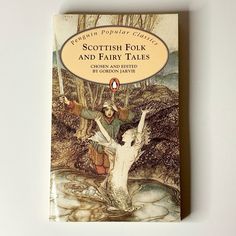 the book scottish folk and fairy tales is on display