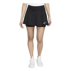 (WMNS) Nike Court Dri-FIT Victory Flouncy Skirt 'Black' DH9553-010 Nike Tennis Skirt, Nike Skirts, Iron Woman, Tennis Skort, Womens Tennis, Skirt Outfit, Nike Store, Tennis Skirt, Wide Waistband