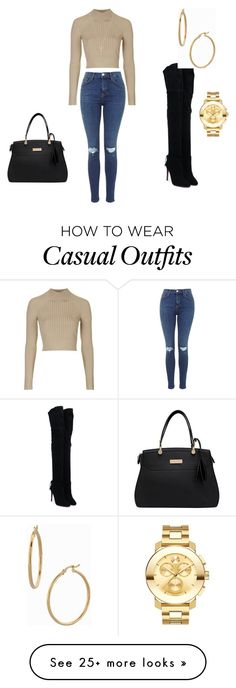 "Casual date night attire " by dijonaiseh on Polyvore featuring Aquazzura, Topshop, Bony Levy, Movado and Gucci Outfits Modernos, Date Night Attire, Ideas For Clothes, Casual Date Nights, 2017 Style, Outfit Essentials, Casual Date Night, Bony Levy, Clothes Casual