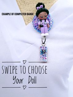 The Nurse Badge Reel is the perfect accessory for showing off your huge personality in a little mini me! The extra long cord gives you the flexibility to badge in and out without removing your badge! With the cord tested up to 100,000 pulls, it gives you one less thing to worry about and more time to focus on patient care! STYLE OF REEL The nurse badge reel will be created with matching rhinestones, and on a BELT CLIP STYLE REEL, unless otherwise noted in the checkout section. To upgrade to the Bling Stethoscope, Nursing School Motivation, Nurse Inspiration, Nurse Aesthetic, Nursing Accessories, Nurse Badge Holders, The Nurse, Future Nurse, Id Badge Reels