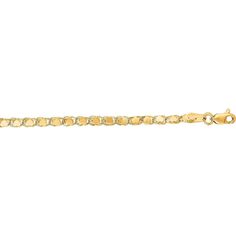 14K Yellow Gold 3mm Heart Link Bracelet with Lobster Clasp - 7 by Orozza Fine Jewelry Heart Chain Bracelet, Chain Heart, Link Design, Jewelry Appraisal, Heart Chain, Bracelet Chain, Diamond Education, Chain Links, Link Chain Necklace