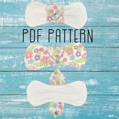 three pieces of fabric with flowers on them and the words free sewing pattern below it