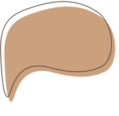 the shape of a human's head is shown in brown and beige tones, with one